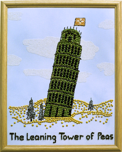 [Kim Cope Leaning Tower of Peas image]