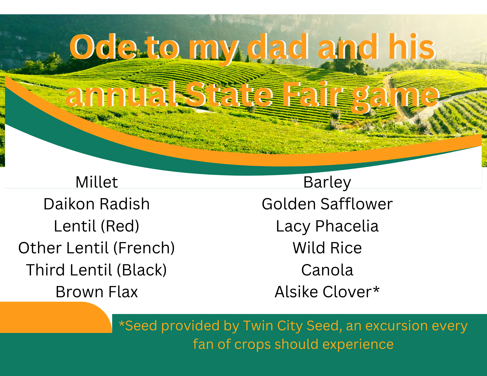 [Aurora Jacobsen Ode to My Father and His Annual State Fair Game Index Card image]