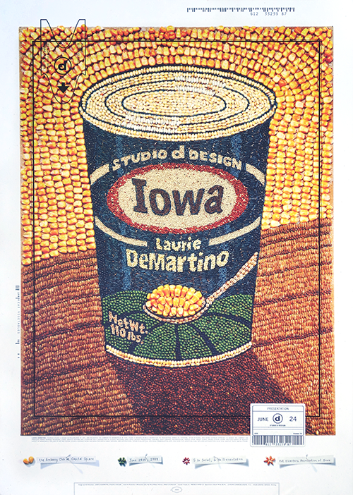 [David Steinlicht Iowa Can Lauri DeMartino Design poster image]