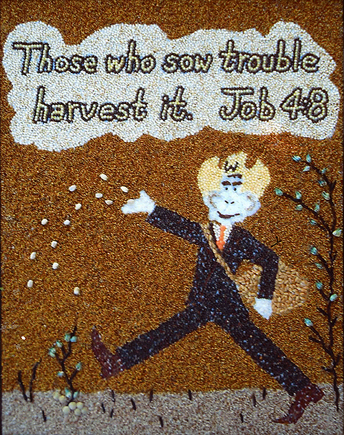 [Teresa Anderson George Bush Sowing Trouble image]